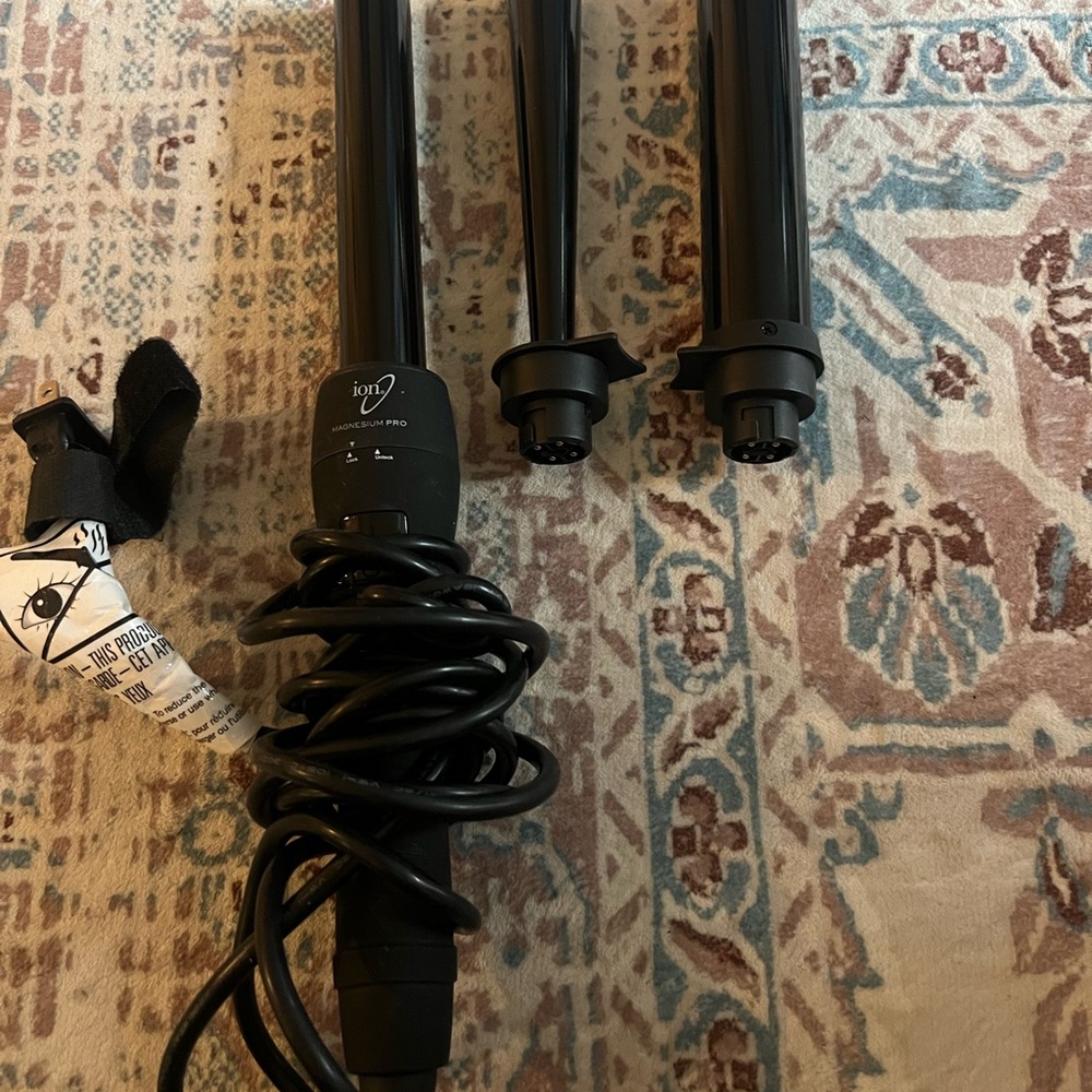 Ion Black Curling Wand Set